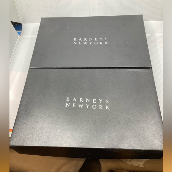 TWO Barney’s New York Gift Box Medium Black. 14.25 x 9.25x 2.5 EMPTY - Picture 1 of 15